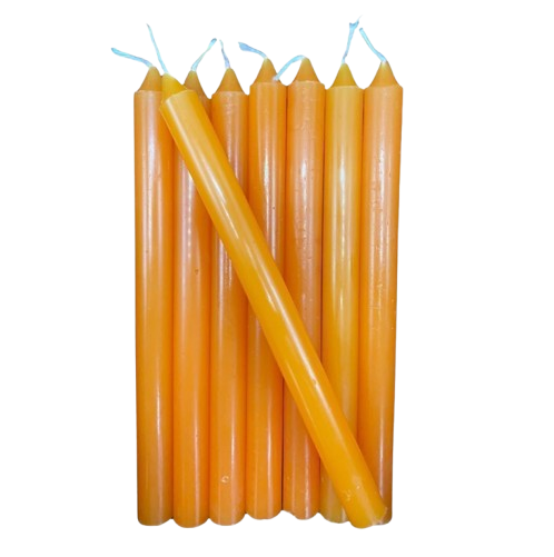 Vela Palito Laranja 18cm 1kg